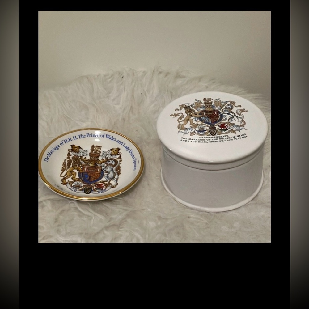 Wood & Sons England Prince Charles & Princess Diana Royal Marriage Souvenir
